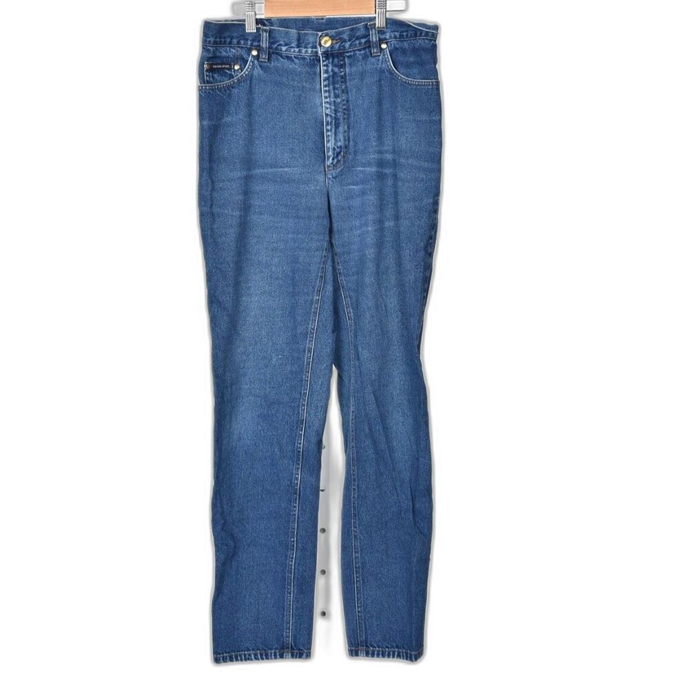 Vintage Escada Sport Denim High Waisted Mom Jeans Straight Leg Jeans Size 42